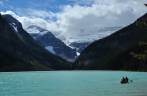 Pode existir cenário mais belo para remar? (Lake Louise, em Alberta, no Canadá)